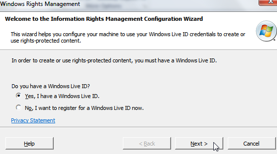 windows rights management